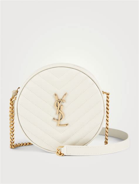 ysl white round bag|preowned ysl bag.